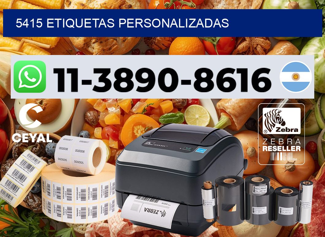 5415 etiquetas personalizadas