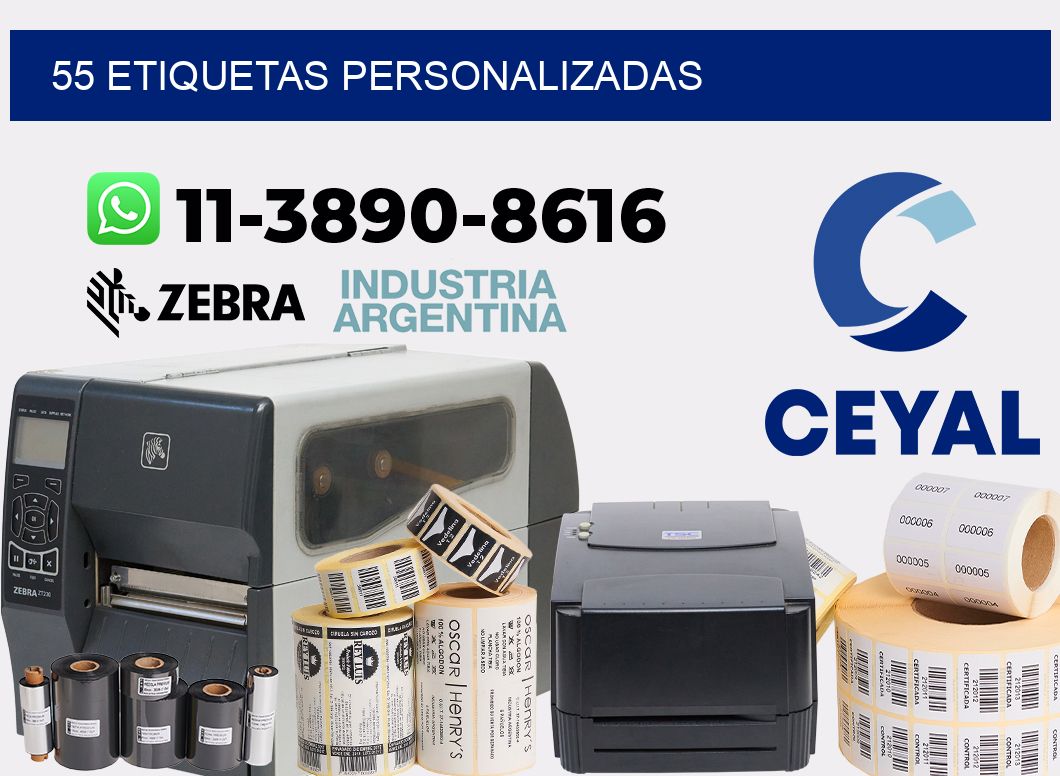 55 etiquetas personalizadas