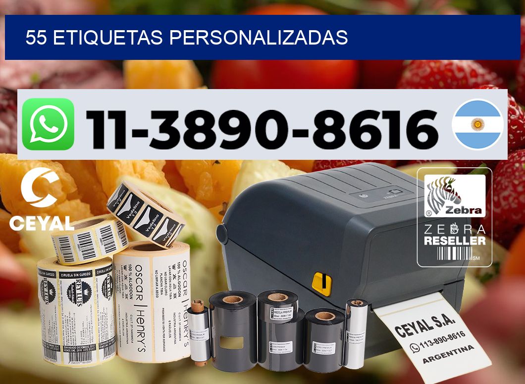 55 etiquetas personalizadas