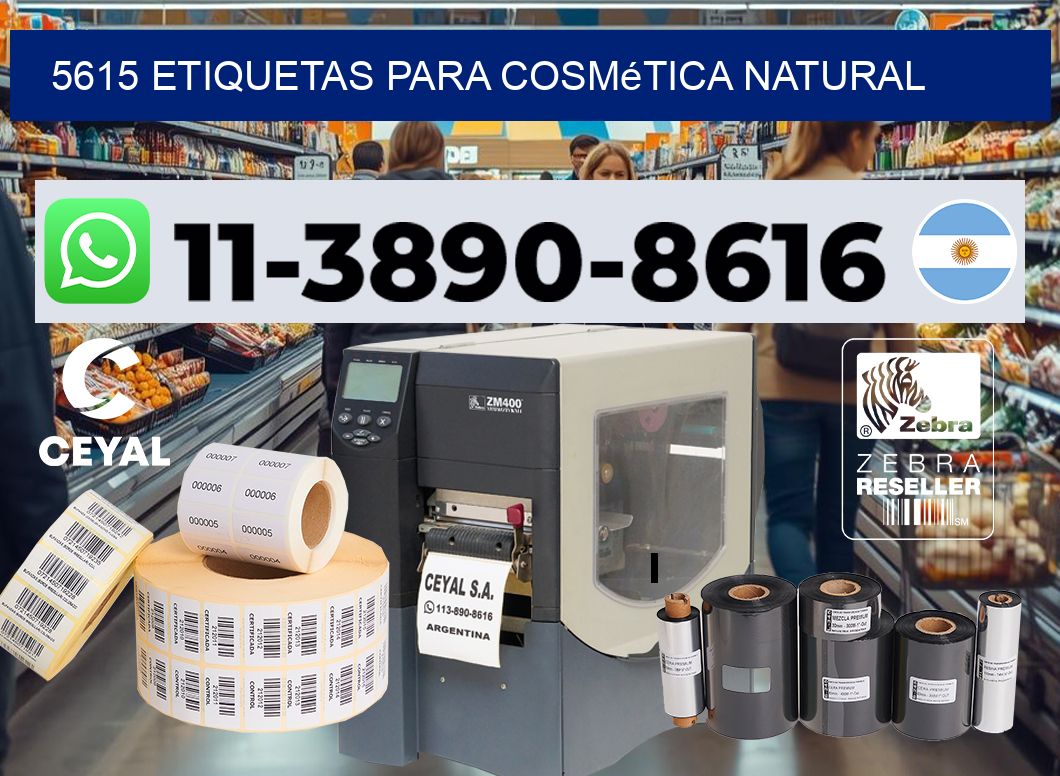 5615 Etiquetas para cosmética natural