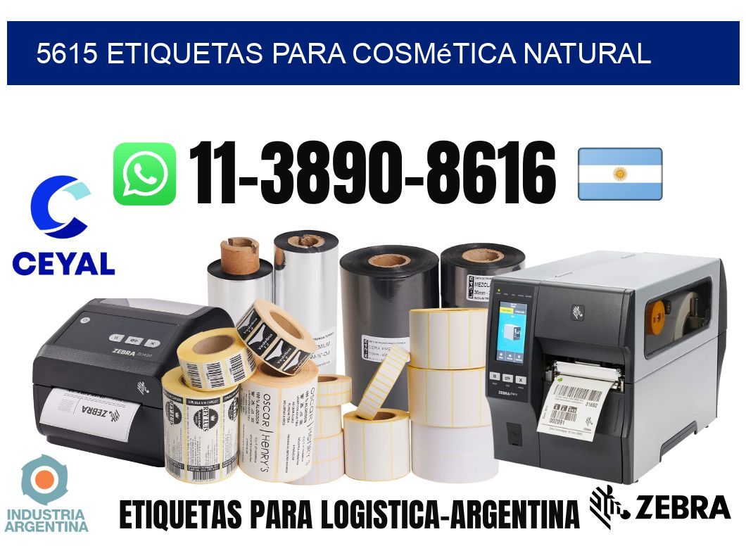 5615 Etiquetas para cosmética natural