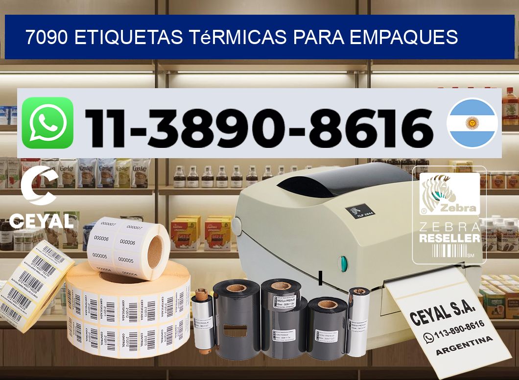 7090 Etiquetas térmicas para empaques