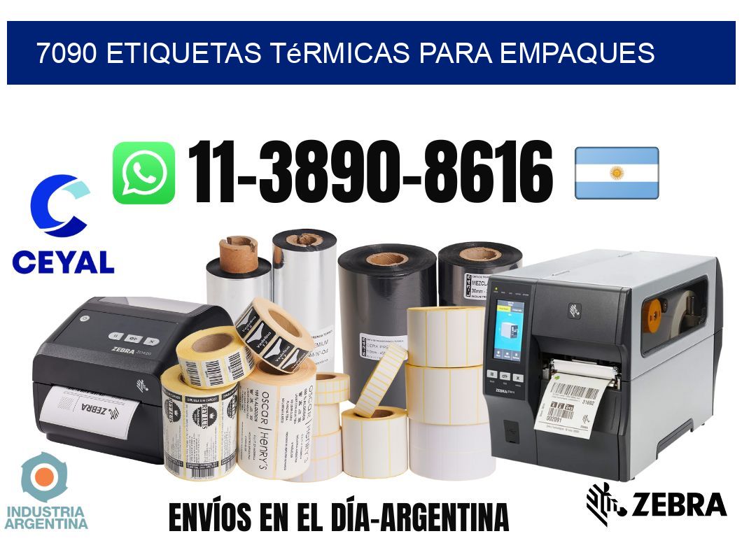 7090 Etiquetas térmicas para empaques