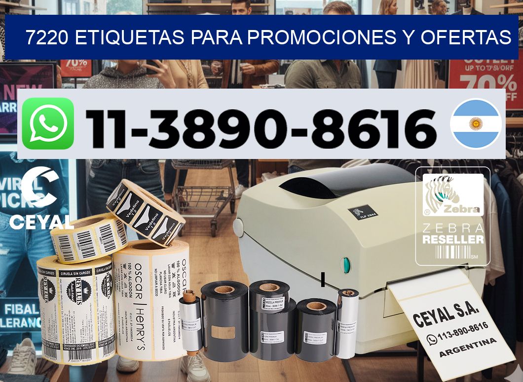 7220 Etiquetas para promociones y ofertas