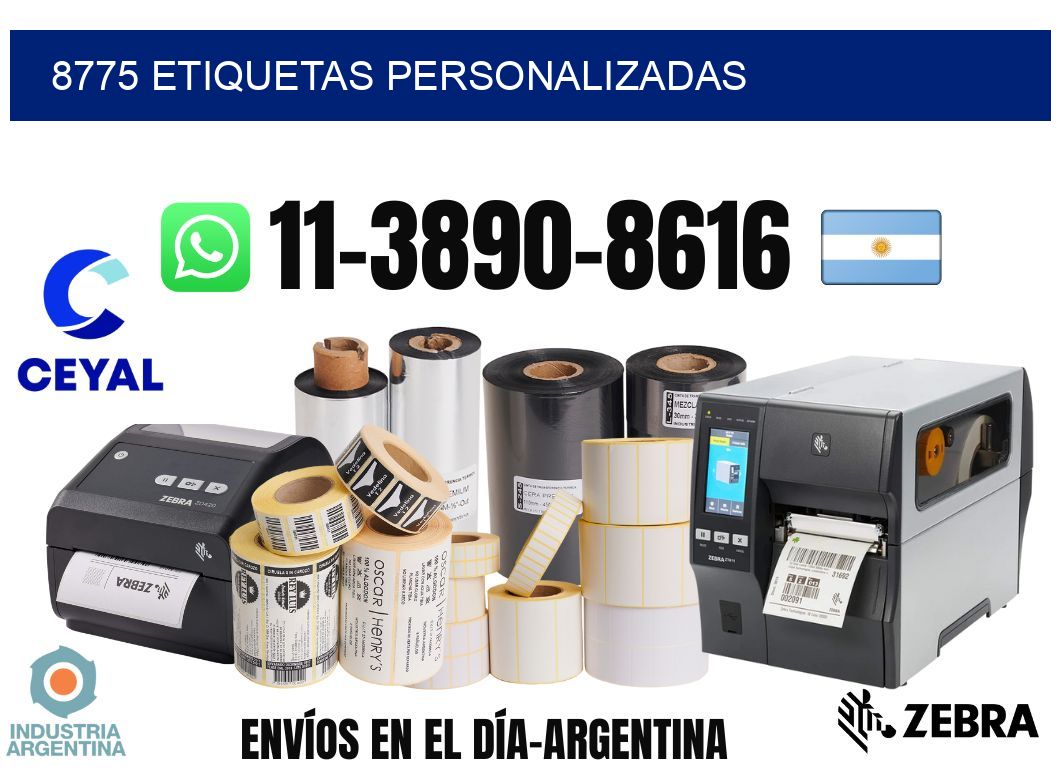 8775 etiquetas personalizadas