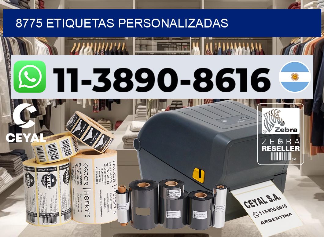 8775 etiquetas personalizadas