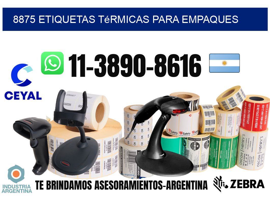 8875 Etiquetas térmicas para empaques