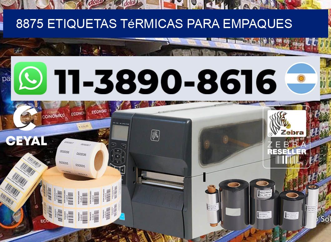 8875 Etiquetas térmicas para empaques