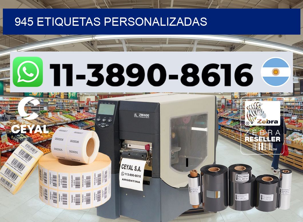 945 etiquetas personalizadas