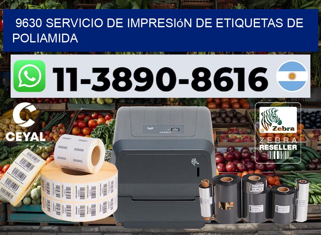 9630 Servicio de impresión de etiquetas de poliamida