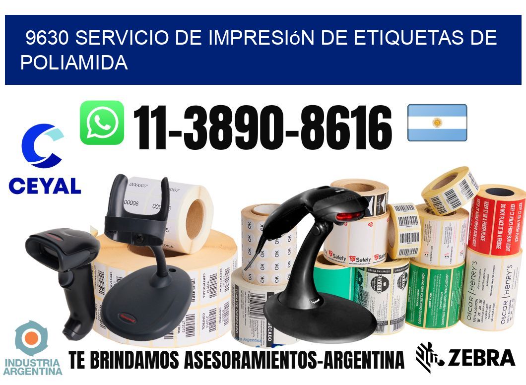 9630 Servicio de impresión de etiquetas de poliamida