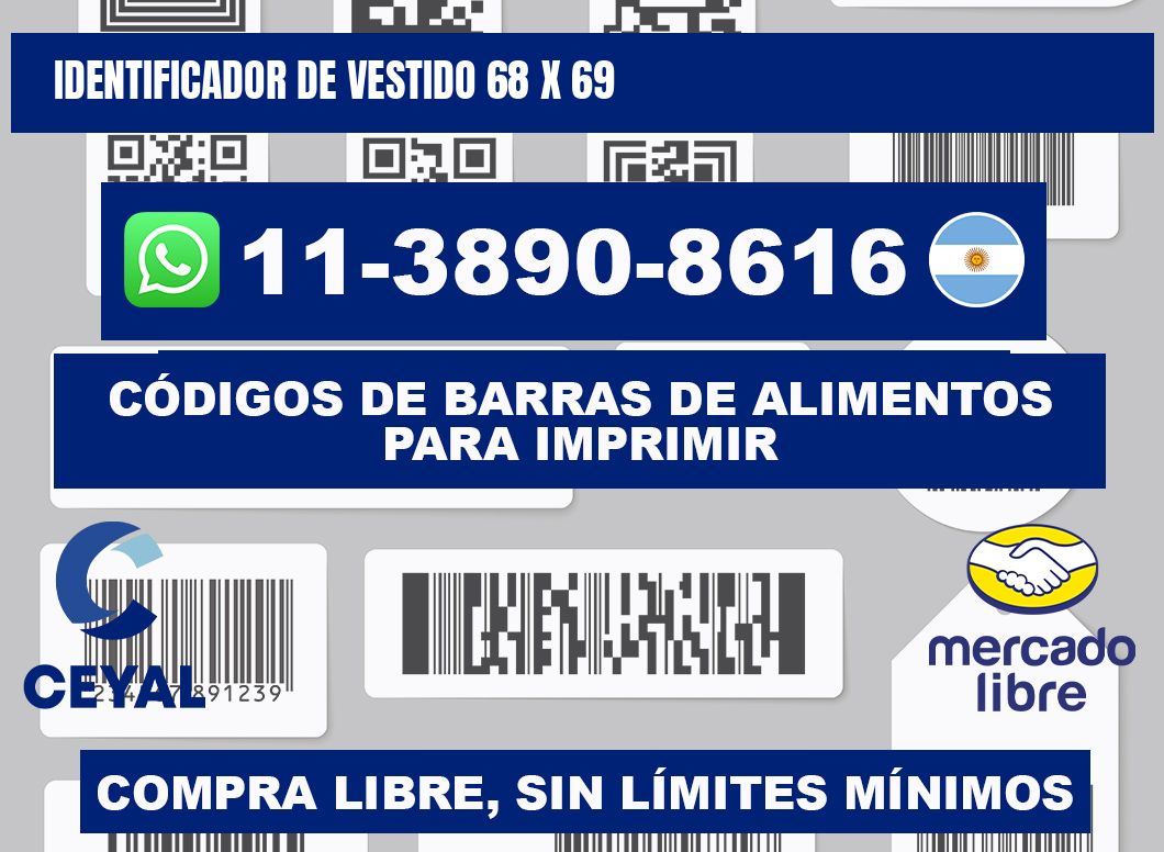 Identificador de vestido 68 x 69