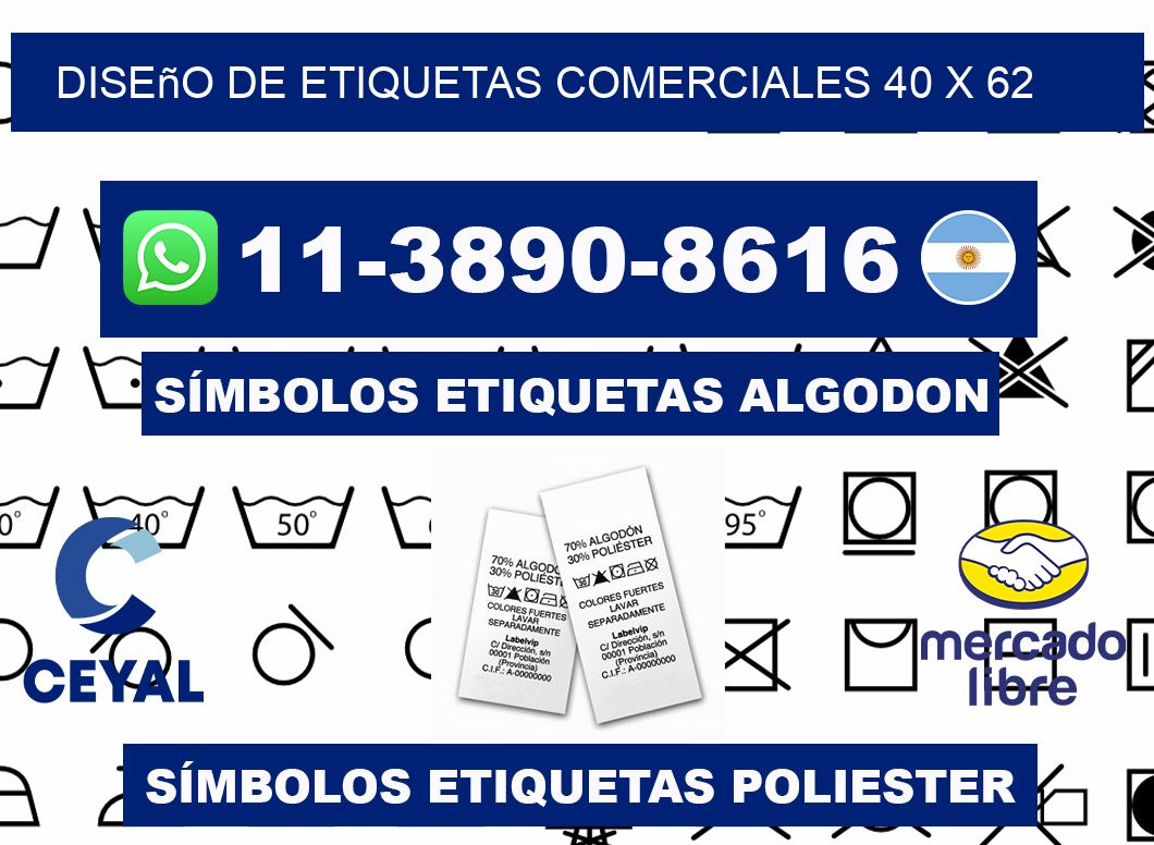 diseño de etiquetas comerciales 40 x 62