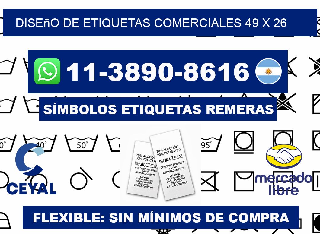 diseño de etiquetas comerciales 49 x 26