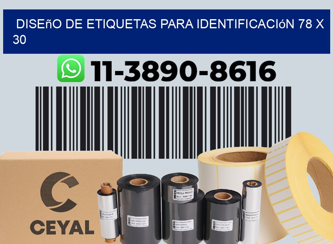 diseño de etiquetas para identificación 78 x 30