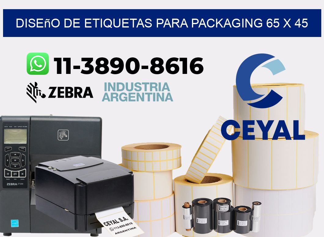 diseño de etiquetas para packaging 65 x 45