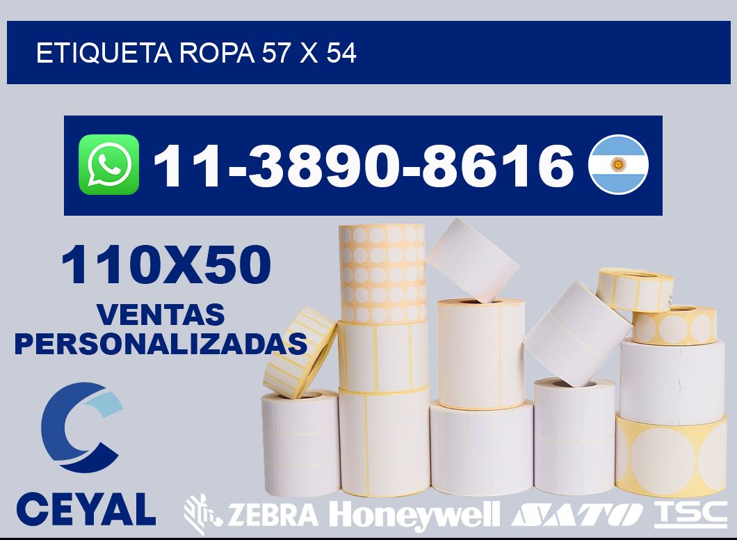 etiqueta ropa 57 x 54