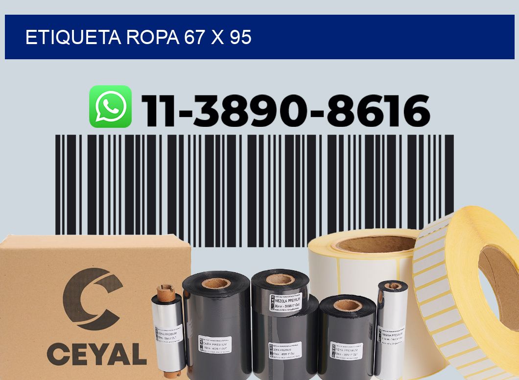 etiqueta ropa 67 x 95