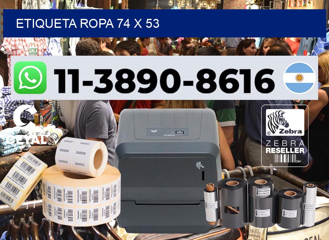 etiqueta ropa 74 x 53