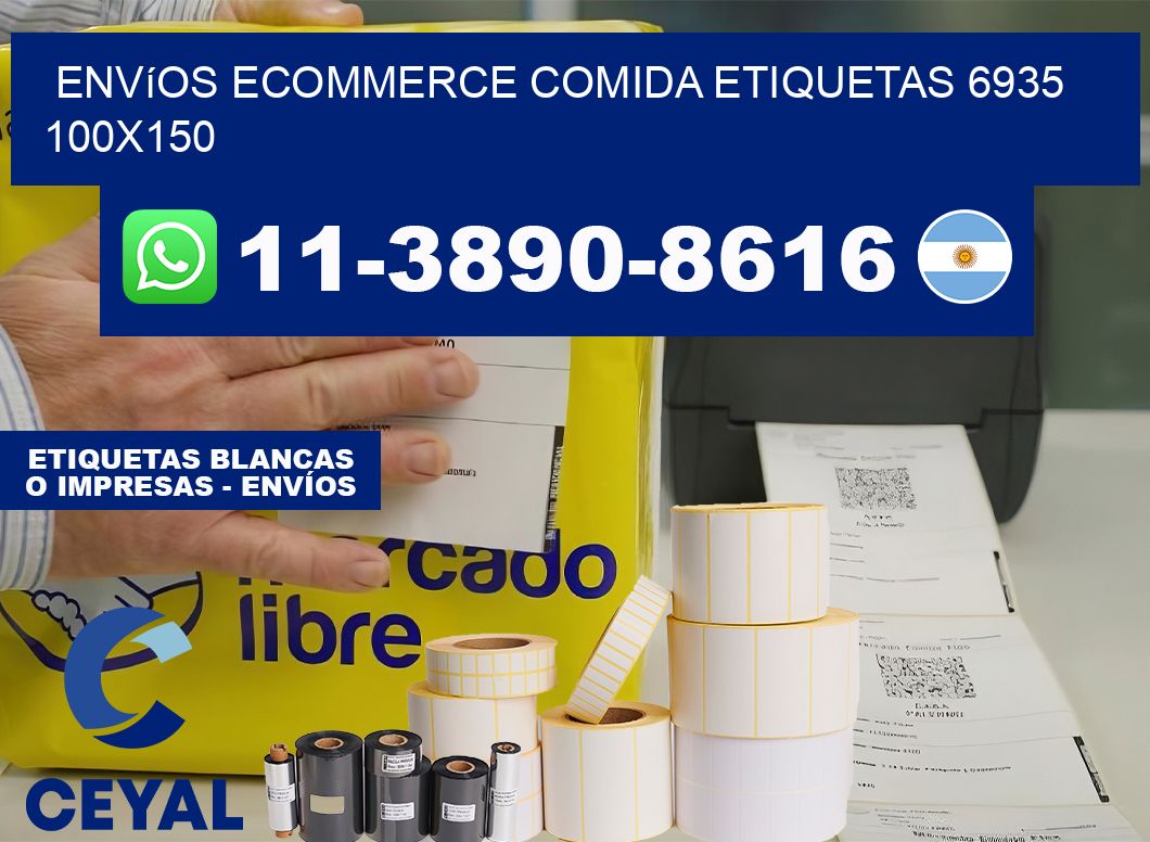 Envíos Ecommerce comida etiquetas 6935 100×150