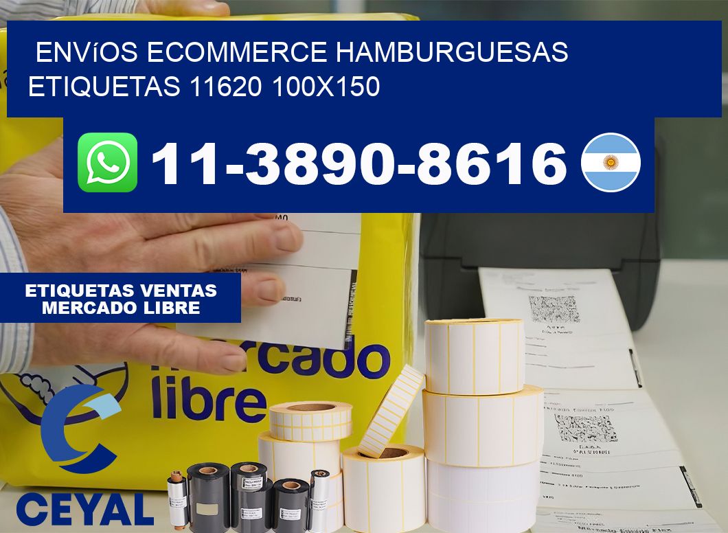Envíos Ecommerce hamburguesas etiquetas 11620 100×150
