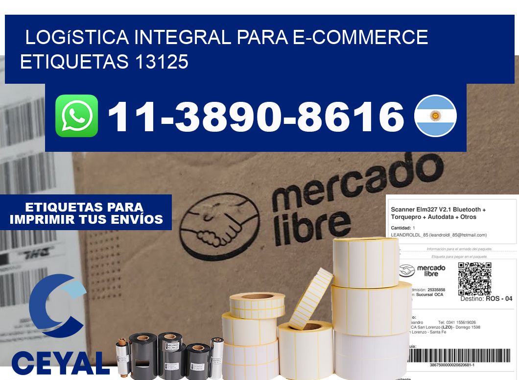Logística integral para e-commerce  etiquetas 13125