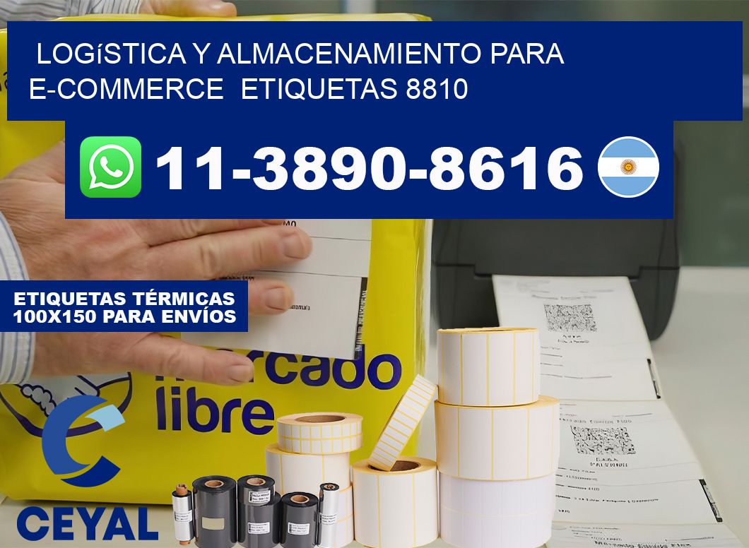 Logística y almacenamiento para e-commerce  etiquetas 8810