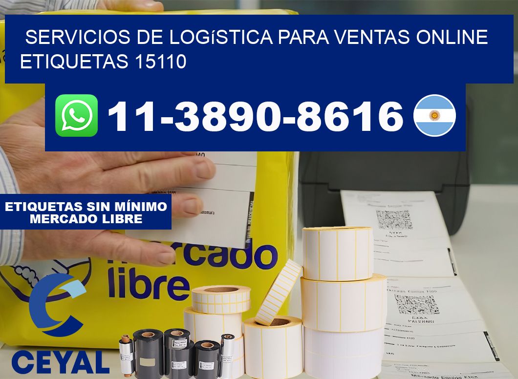 Servicios de logística para ventas online  etiquetas 15110