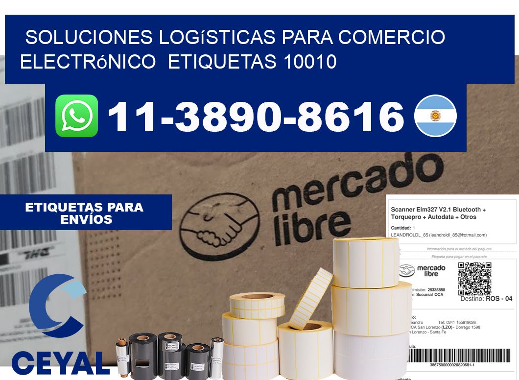 Soluciones logísticas para comercio electrónico  etiquetas 10010
