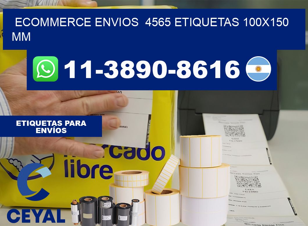 ecommerce envios  4565 etiquetas 100×150 mm