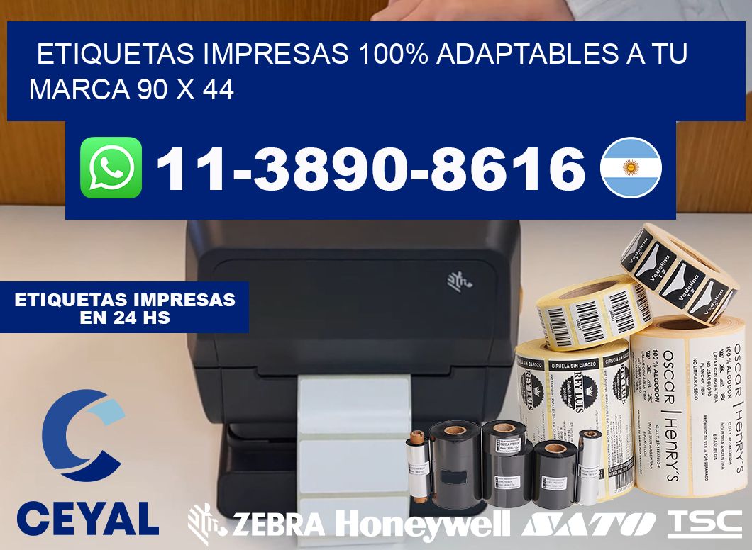 etiquetas impresas 100% adaptables a tu marca 90 x 44