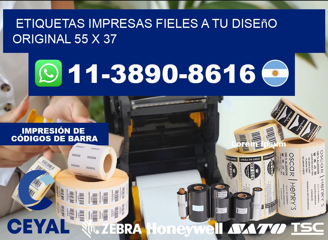 etiquetas impresas fieles a tu diseño original 55 x 37