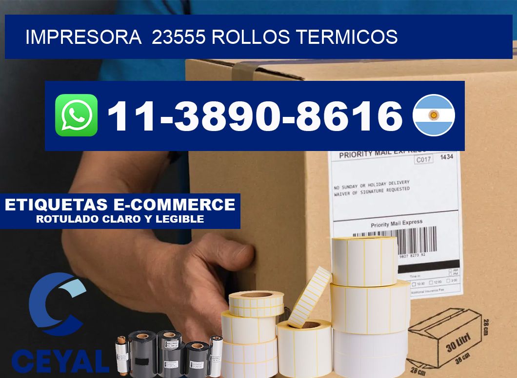 impresora 23555 rollos termicos