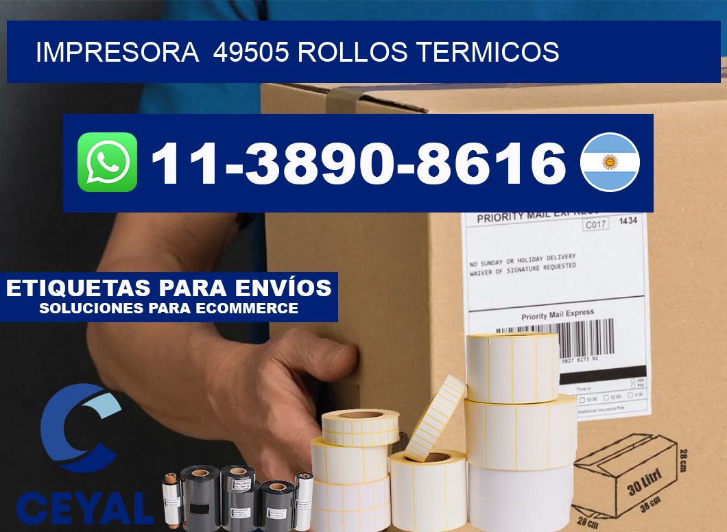 impresora  49505 rollos termicos
