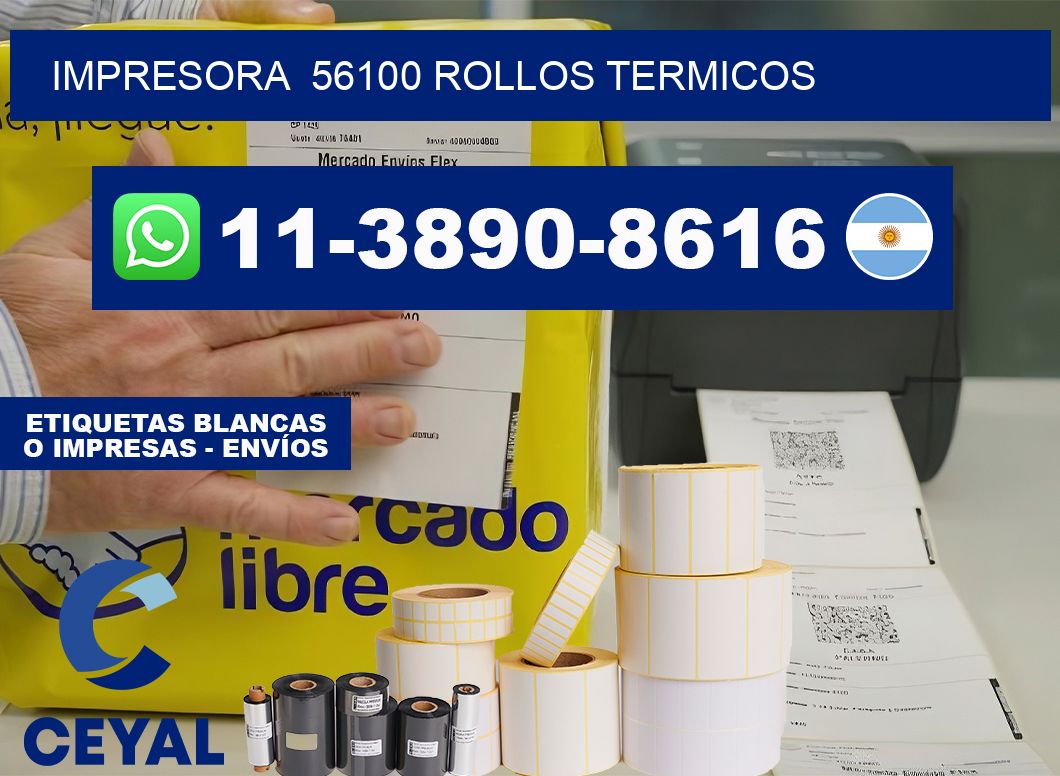 impresora 56100 rollos termicos