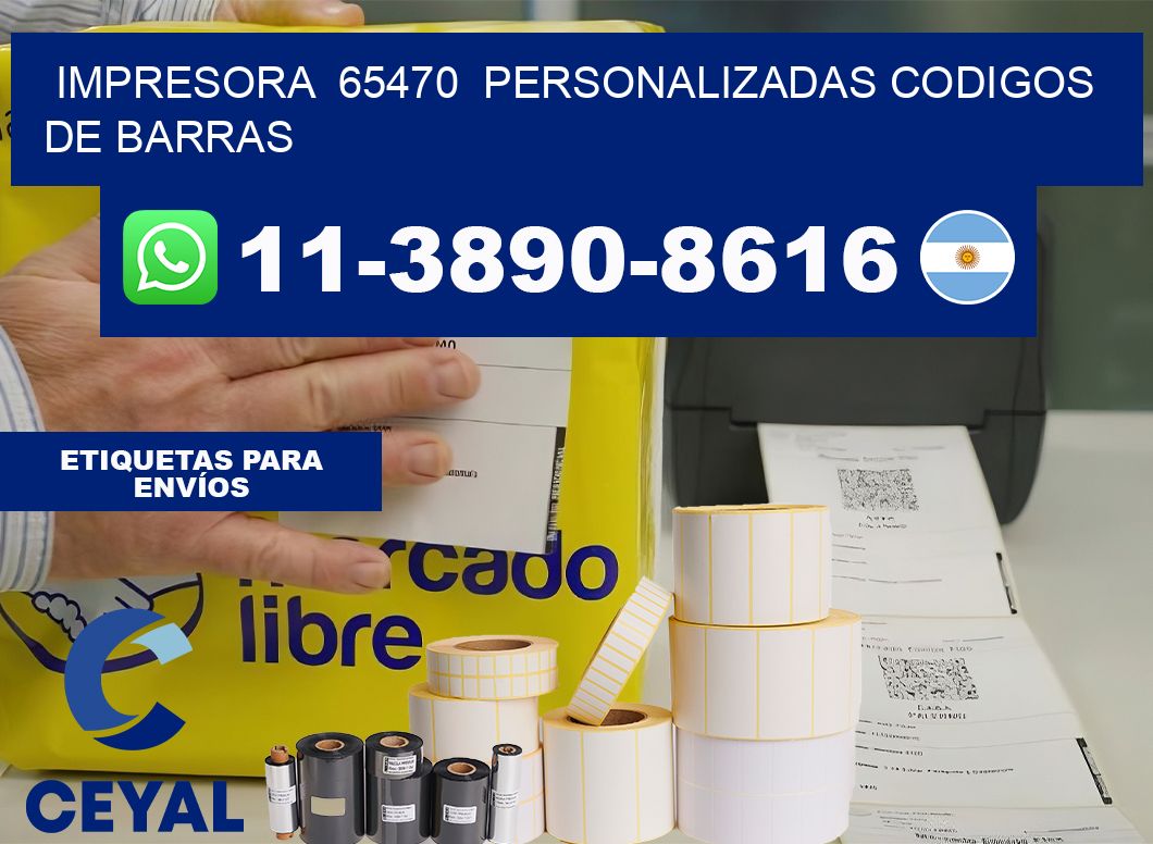 impresora  65470  personalizadas codigos de barras