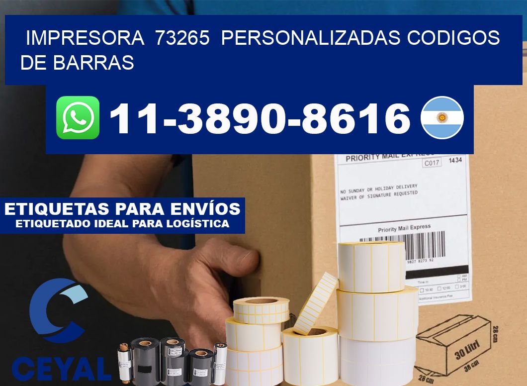 impresora 73265 personalizadas codigos de barras