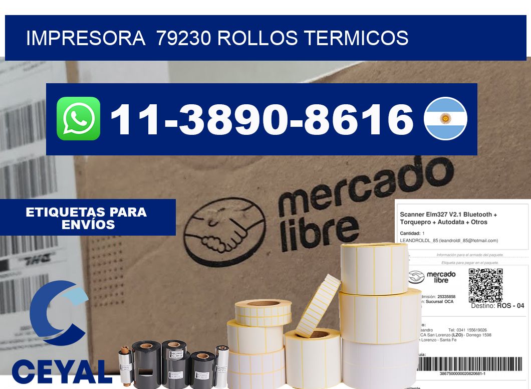 impresora  79230 rollos termicos