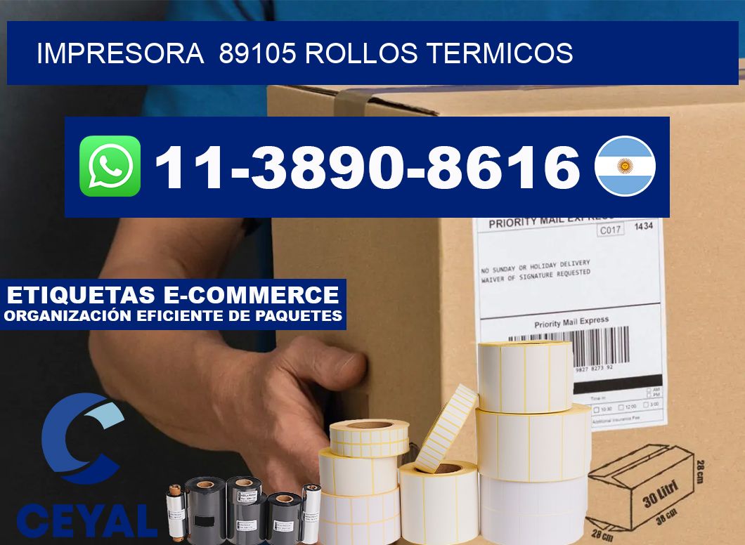 impresora  89105 rollos termicos
