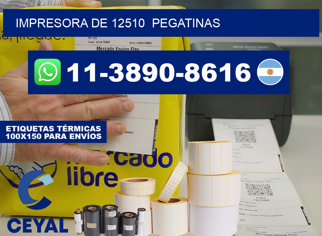 impresora de 12510  pegatinas