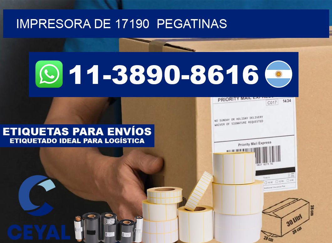 impresora de 17190  pegatinas