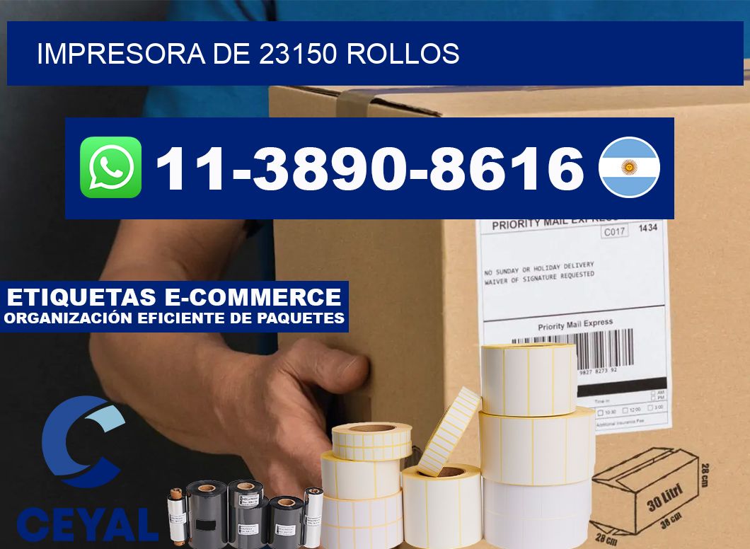 impresora de 23150 rollos