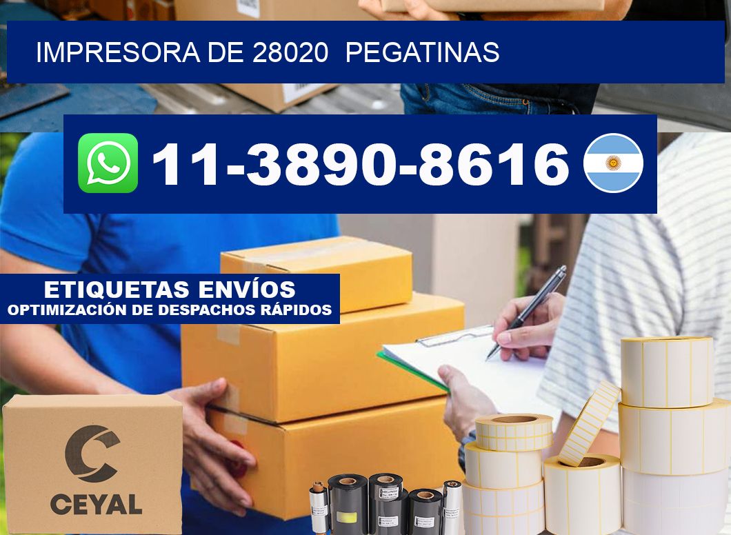 impresora de 28020  pegatinas