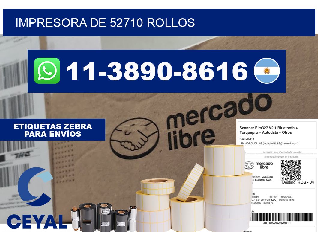 impresora de 52710 rollos