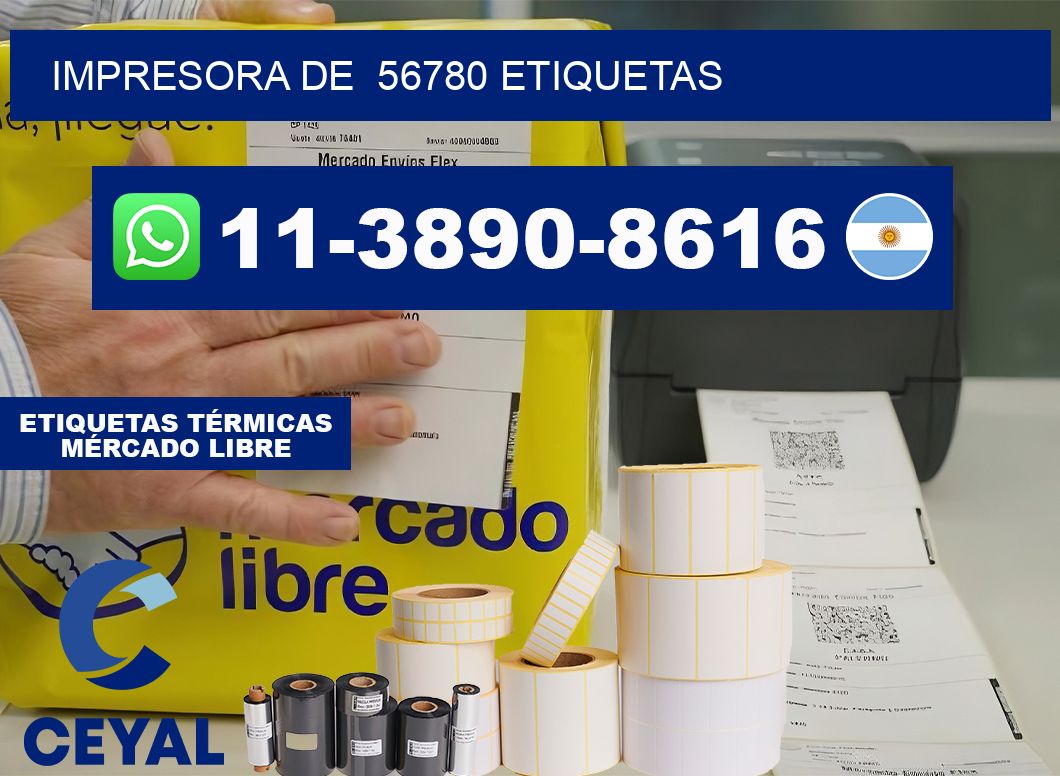 impresora de  56780 etiquetas