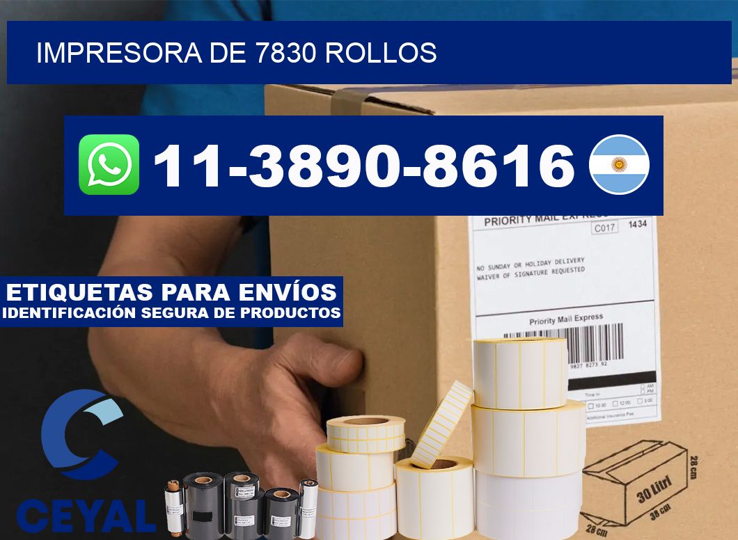 impresora de 7830 rollos