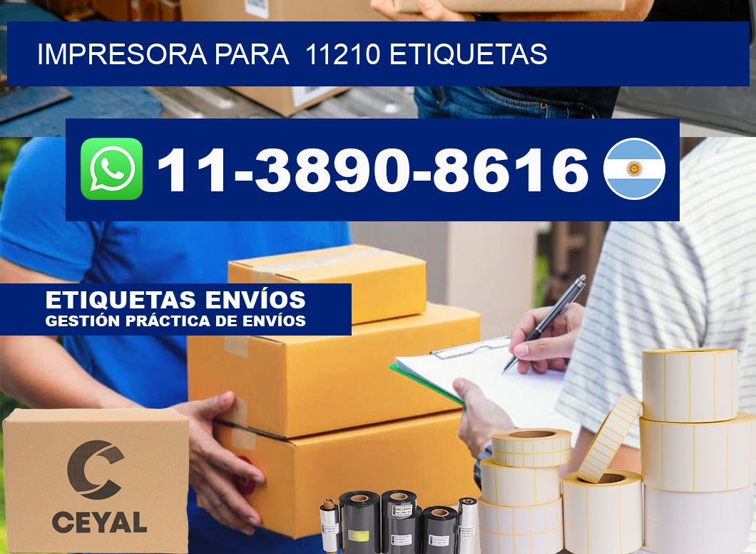 impresora para  11210 etiquetas
