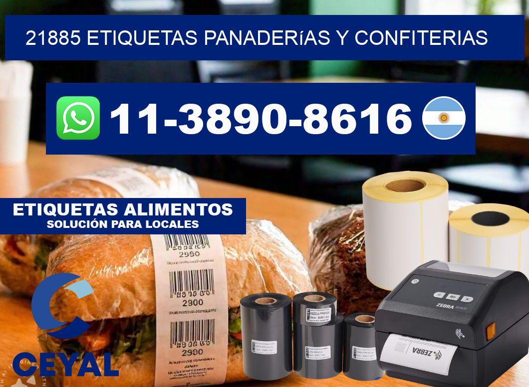 21885 etiquetas panaderías y confiterias