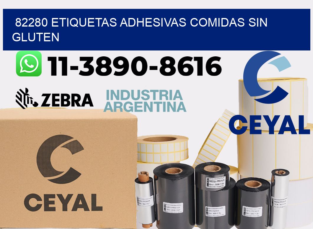 82280 etiquetas adhesivas comidas sin gluten