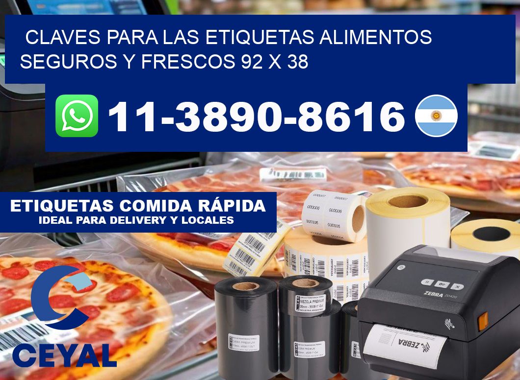 Claves para las etiquetas alimentos seguros y frescos 92 x 38